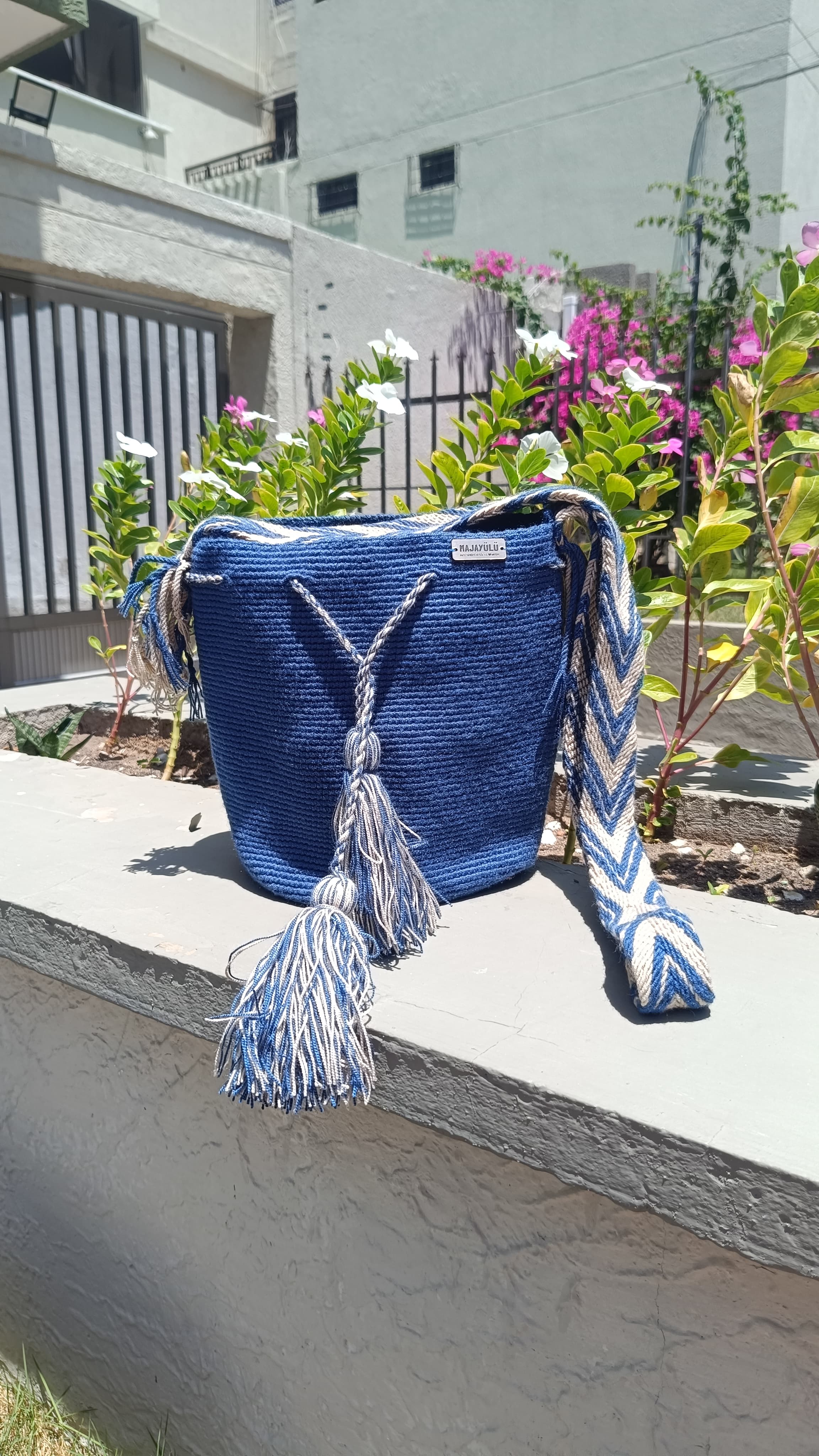 Mochila Wayuu Tradicional - Tonos Tierra y Sol