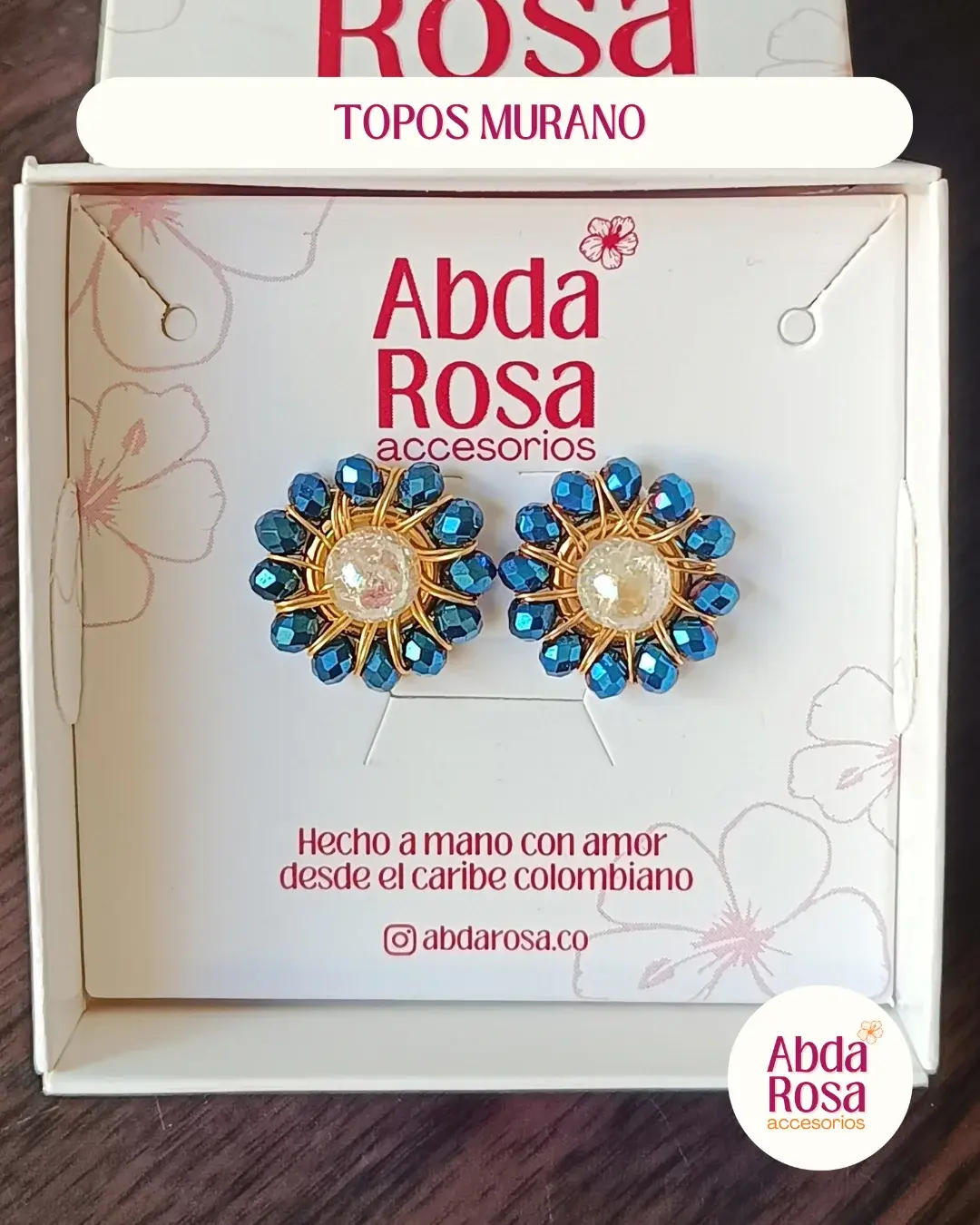 Topos murano · azul rey