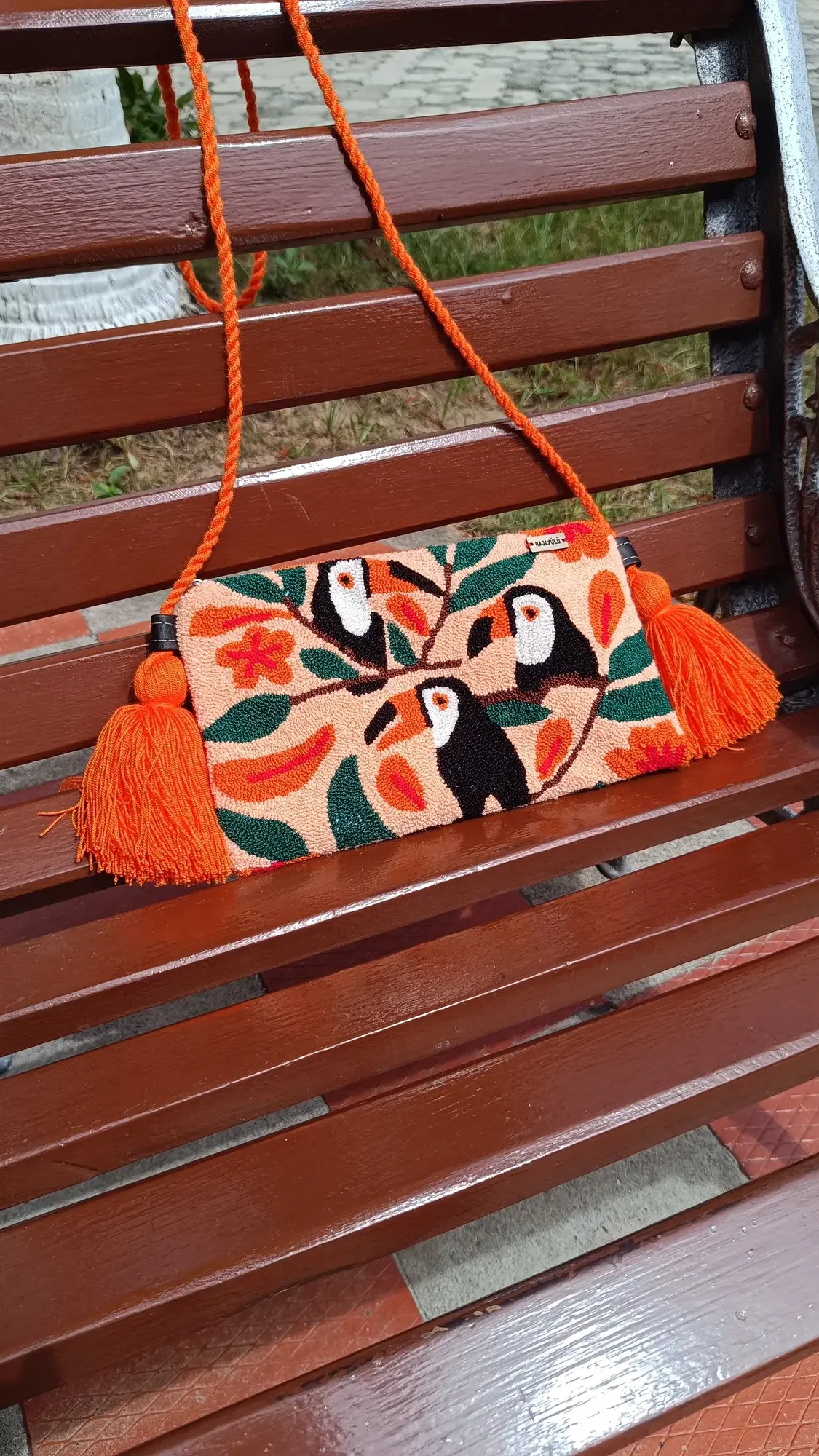 Sobres tapizados Aves Colombianas · 003 tucan naranja